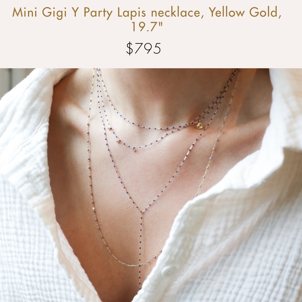 Gigi Clozeau Diamond Lapis Necklace